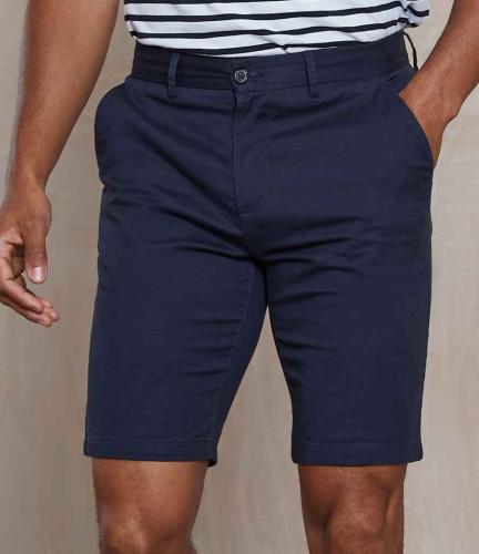 Front Row Stretch Chino Shorts - Navy - 28